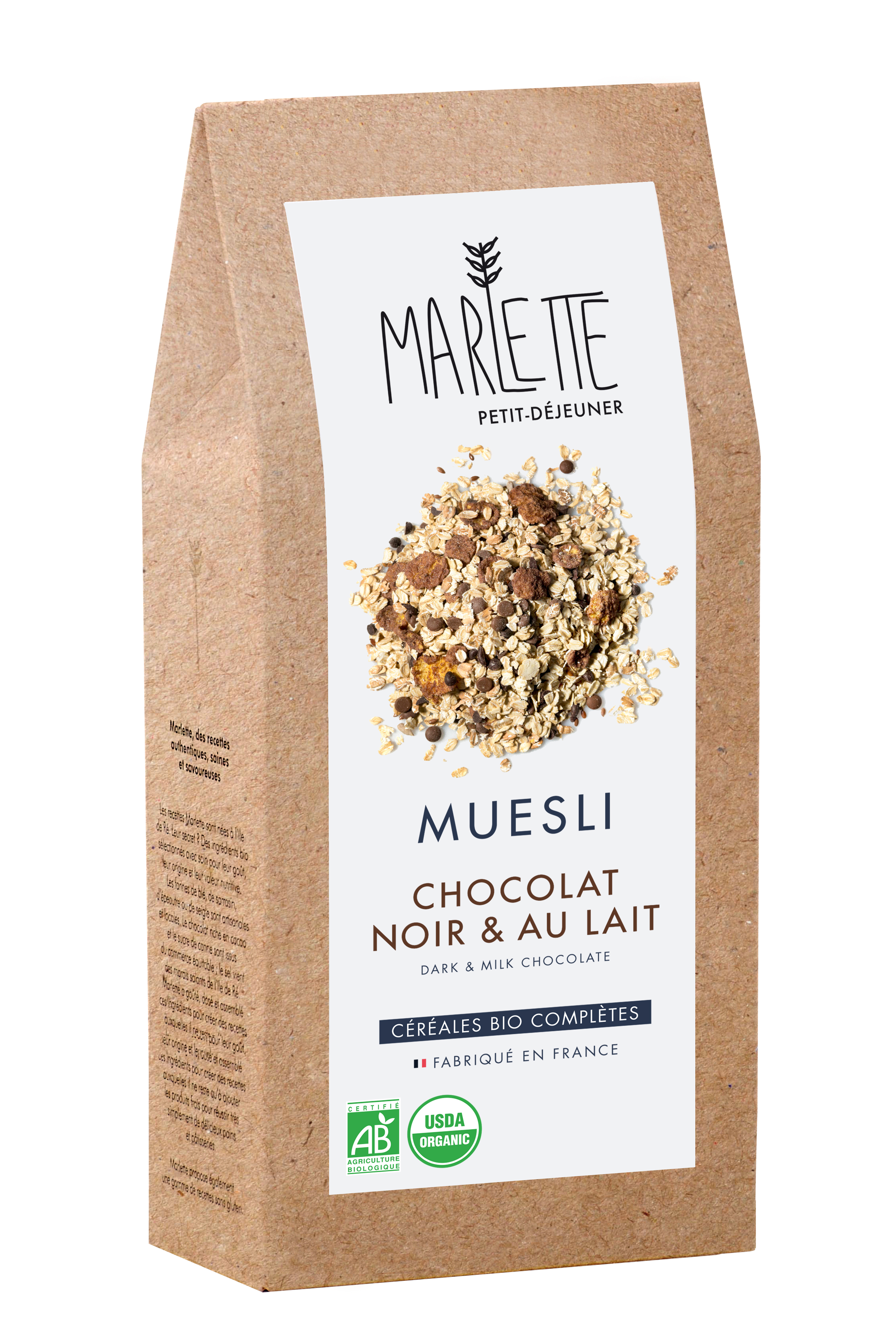 Muesli chocolat noir & au lait Marlette