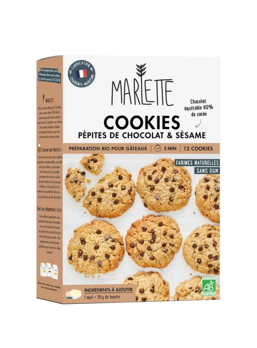 Cookies pépites de chocolat et sésame