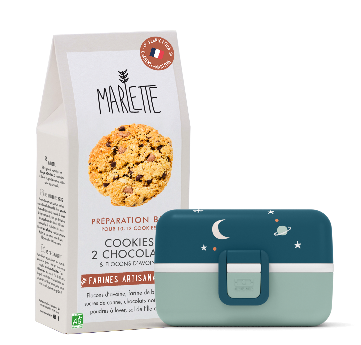 Lunch box monbento & Préparation pour Cookies Avoine Marlette