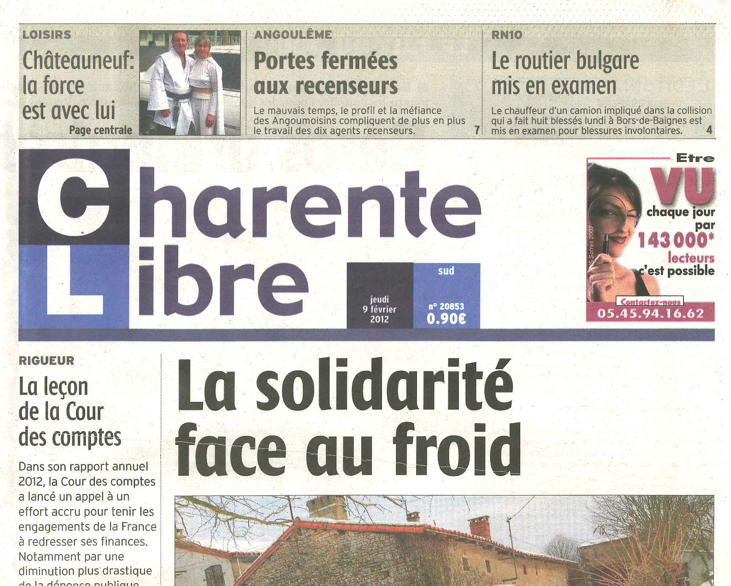 Charente libre – 9 février 2012