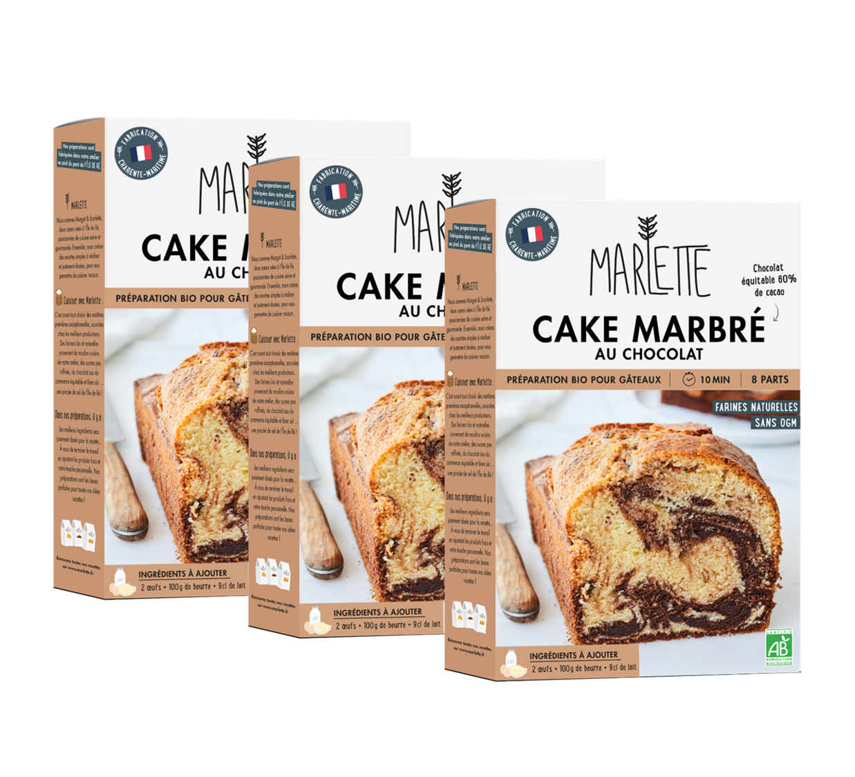 Préparation Marlette Cake Marbré