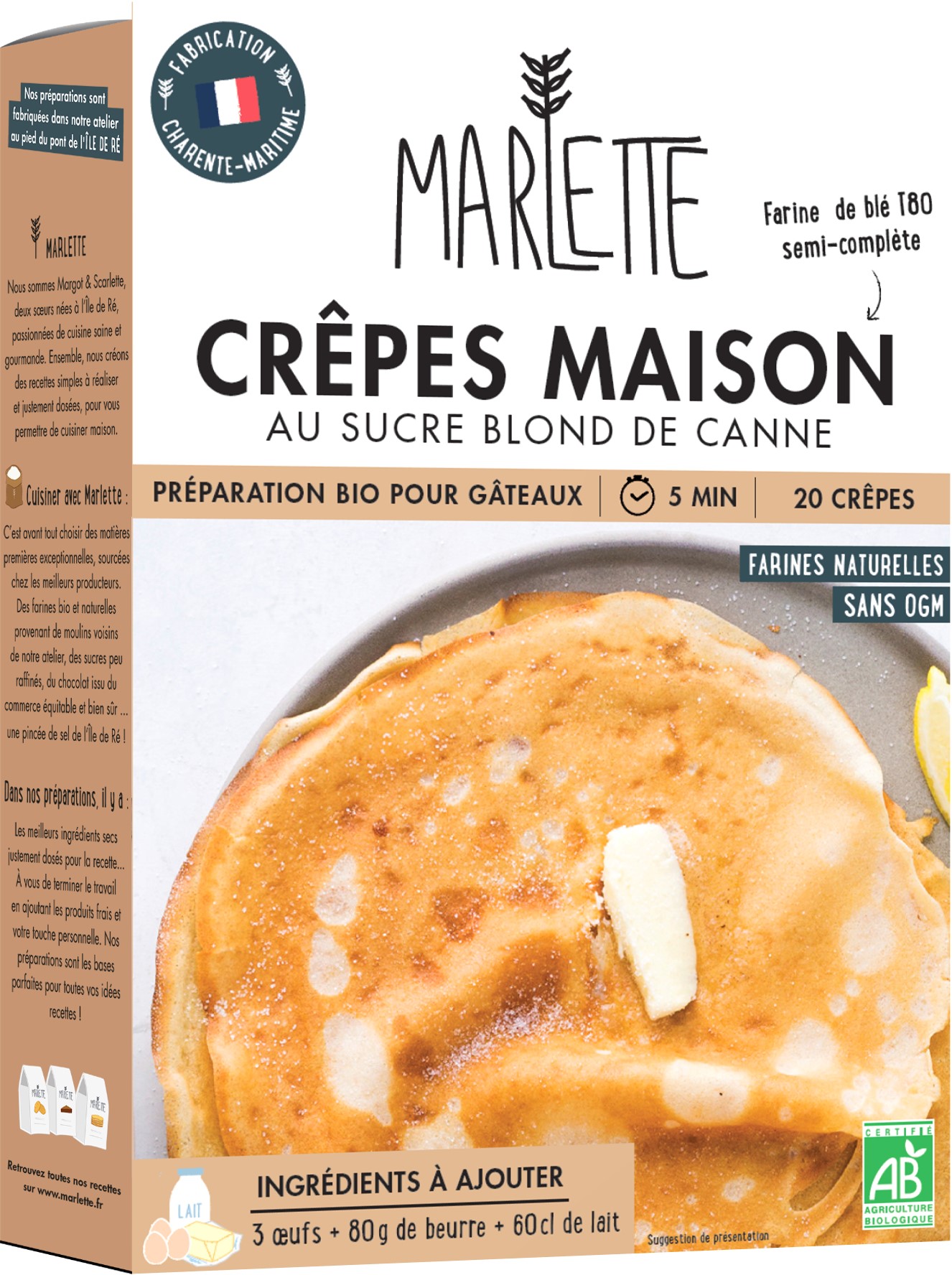 Préparation Marlette - Crêpes maison