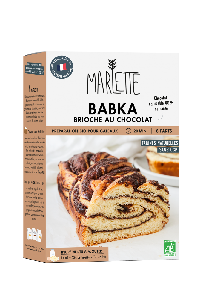 Babka, brioche tressée au chocolat